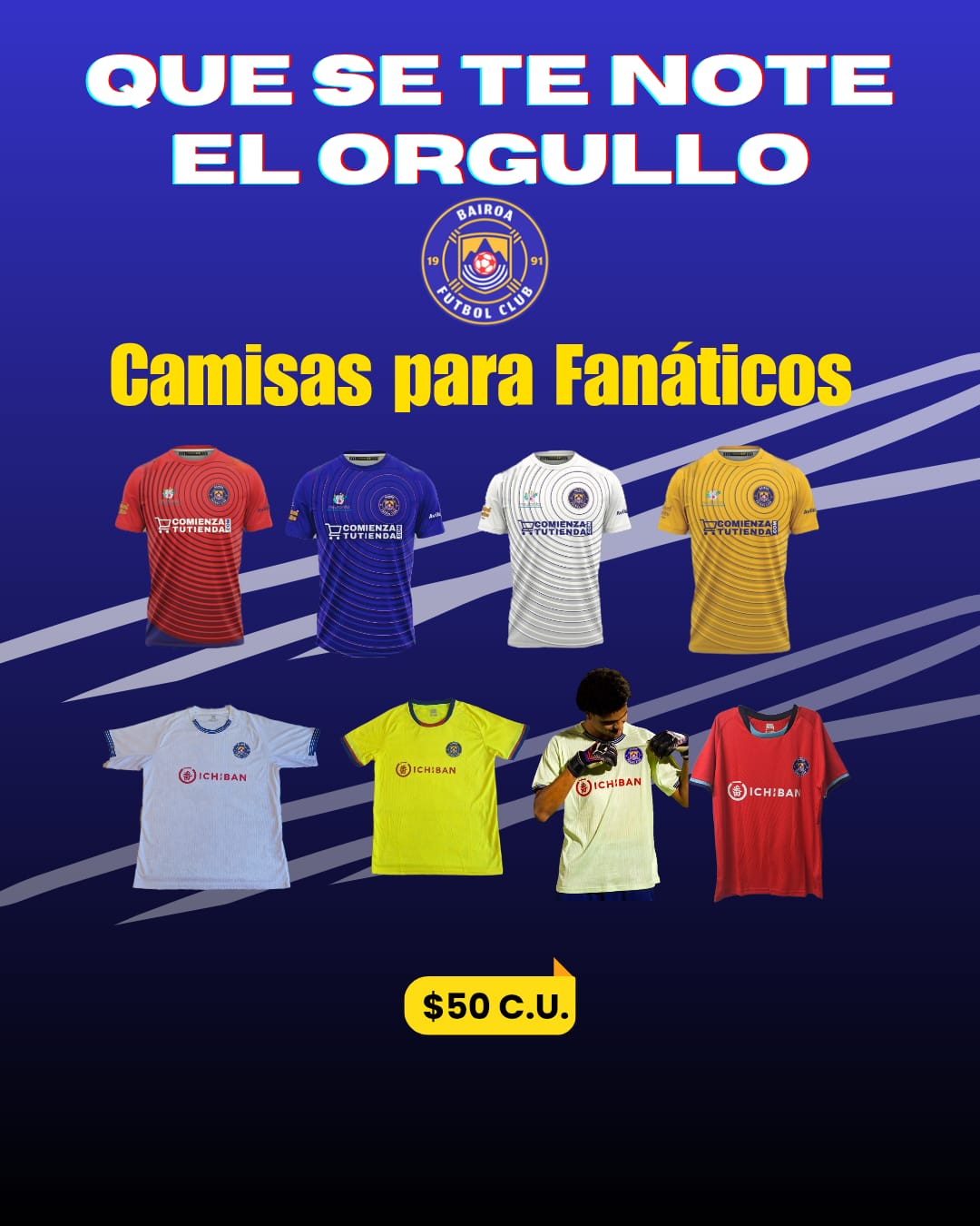 Camisa de juego para fanático.