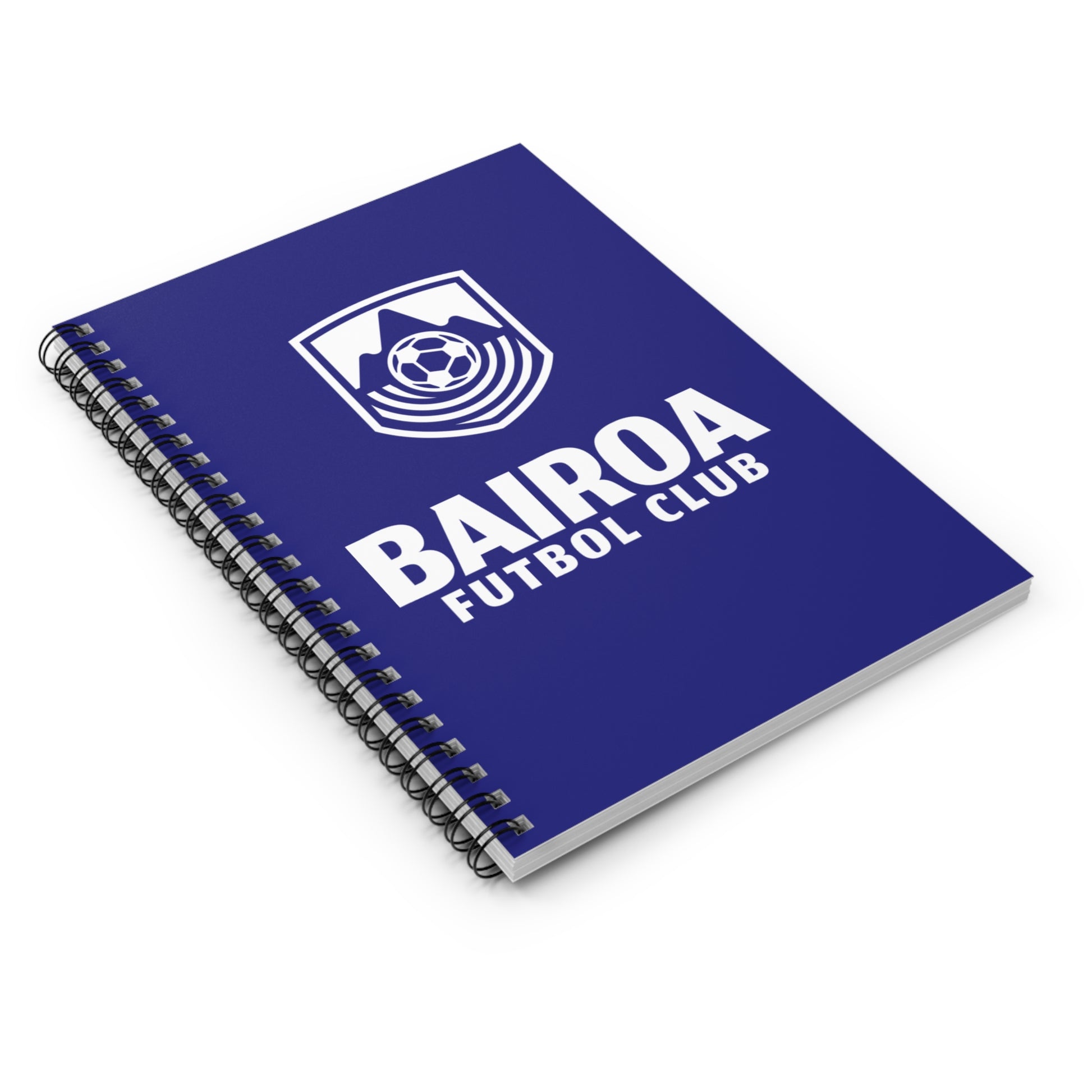 Bairoa Futbol Club Spiral Notebook - Perfect for Fans, Students, and Coaches, Soccer Journal, Personalized Sports Gifts